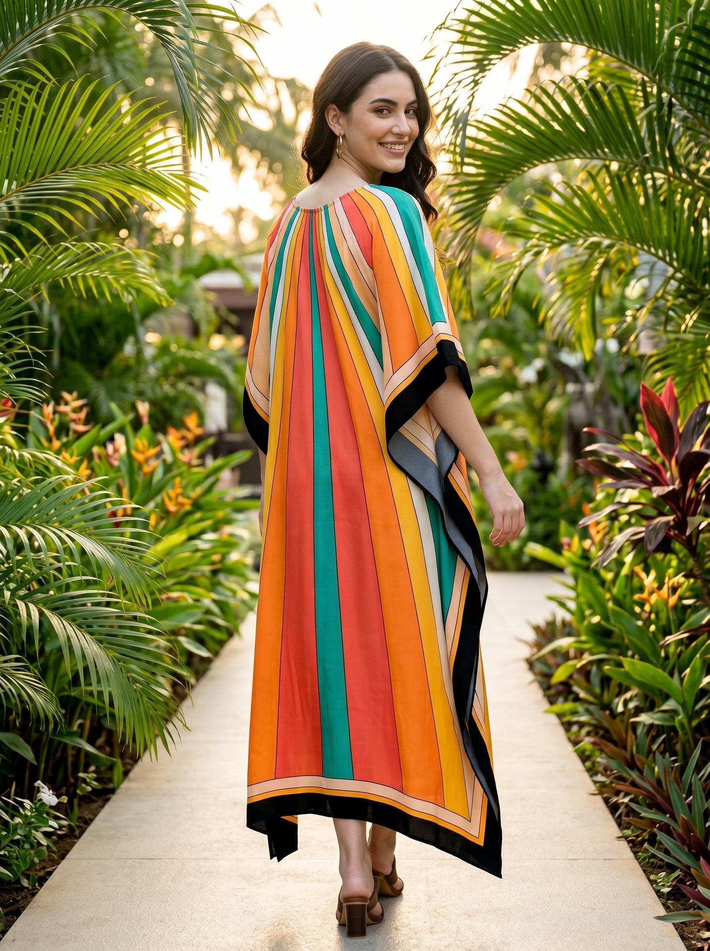 Elegant Resort Wear Kaftan Vacation and Holiday Wear