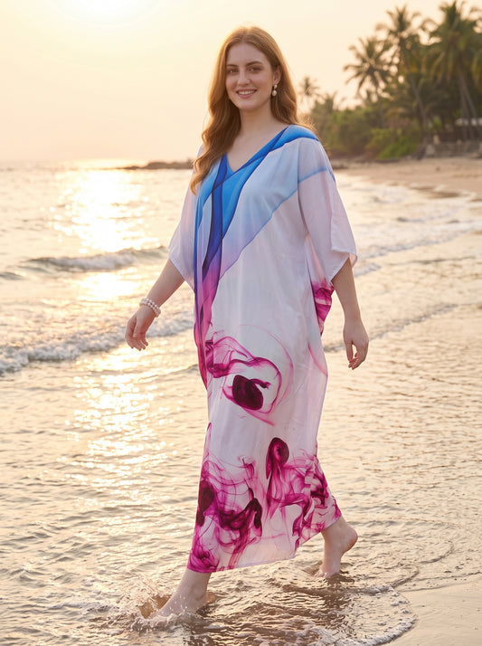 Women's Elegant Vacation Kaftan Dress