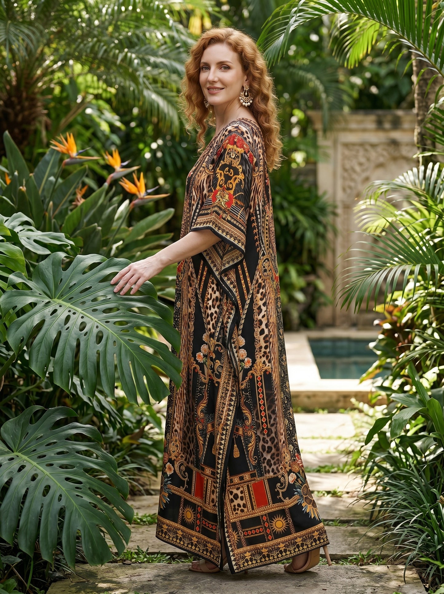 Luxury Occasion Wear Kaftan Beach Cover Up