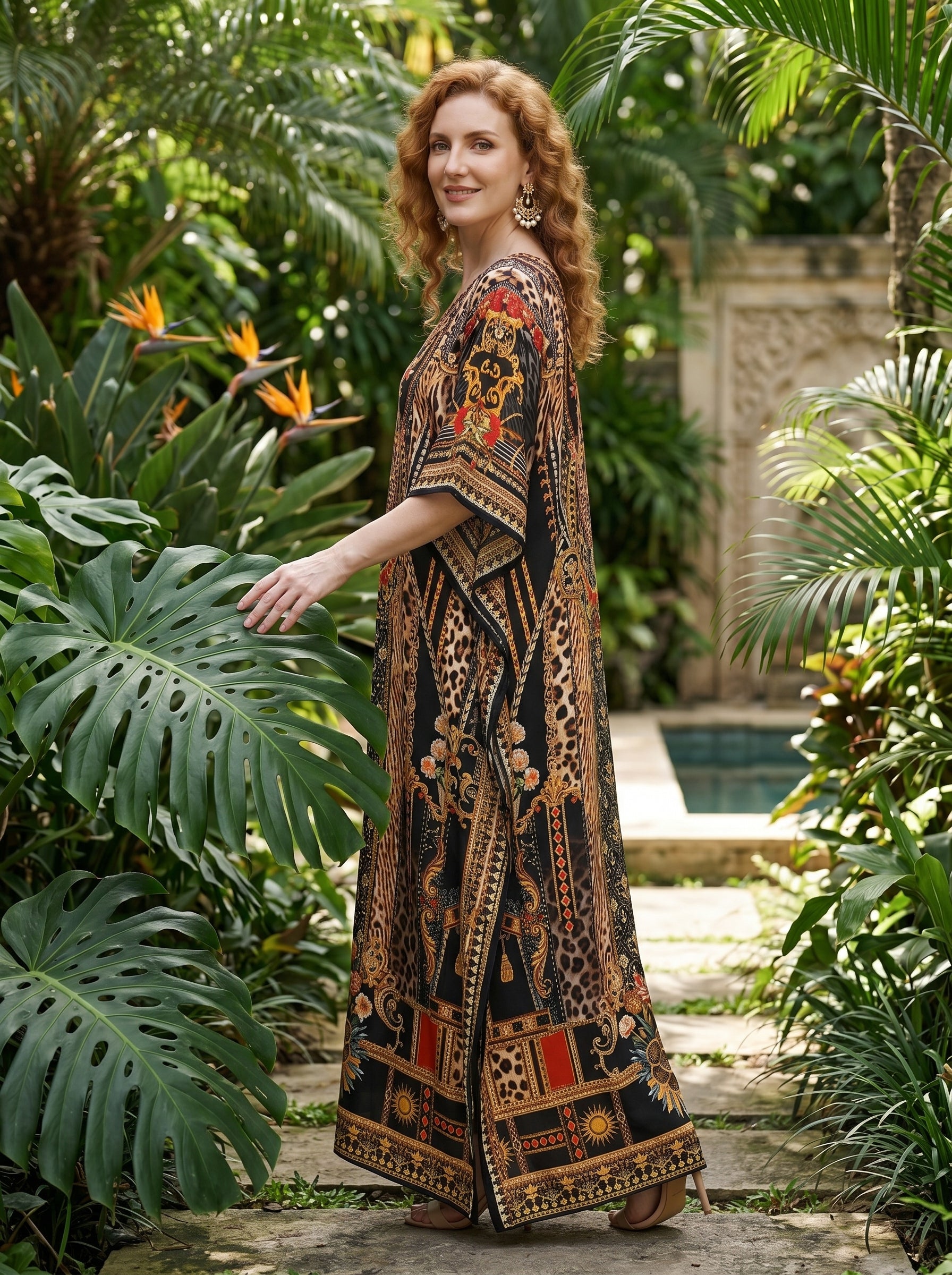 Luxury Occasion Wear Kaftan Beach Cover Up