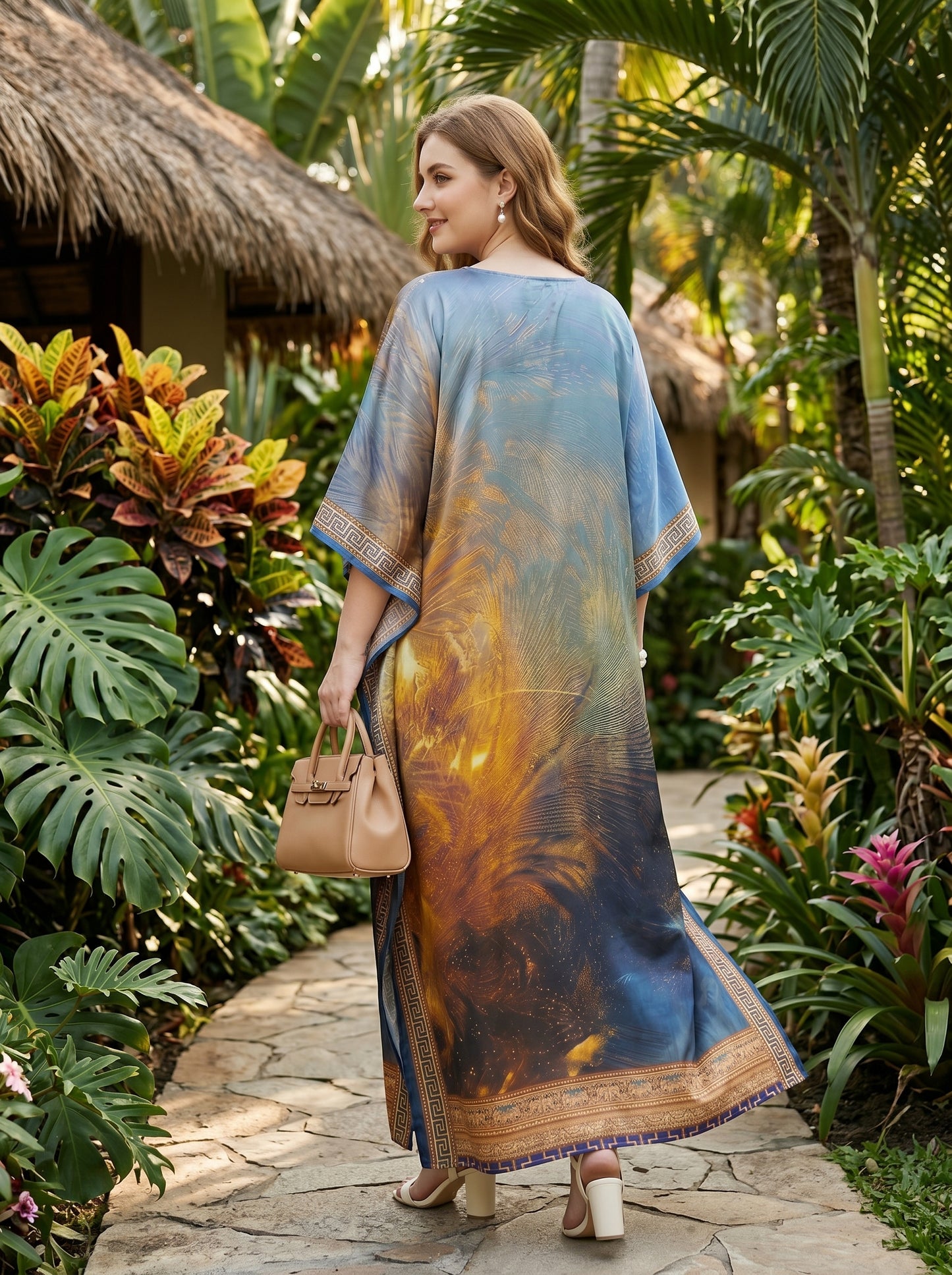 Elegant Vacation Resort Kaftan Vacation and Holiday Wear