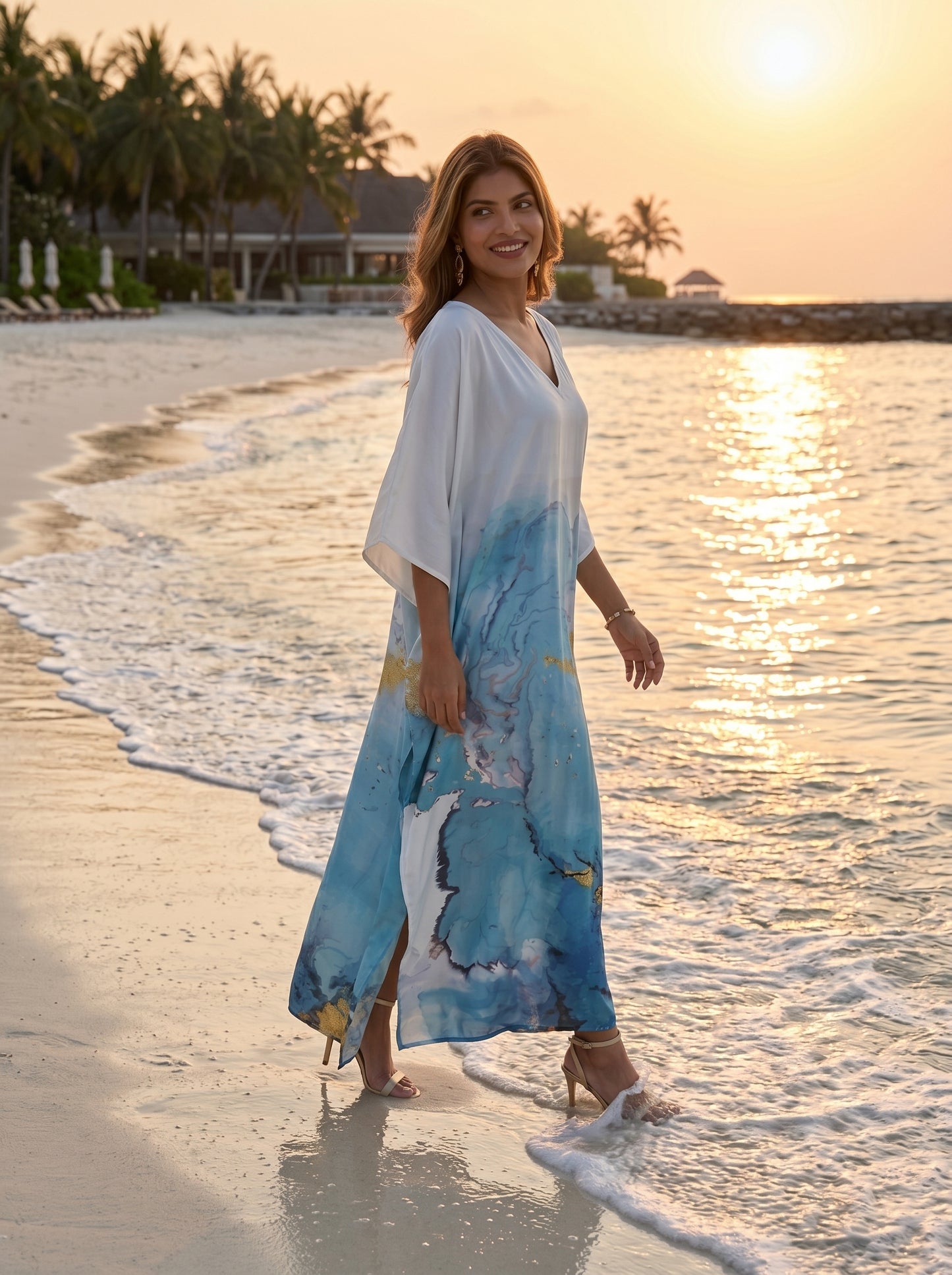 Women's Luxury Holiday Kaftan Dress