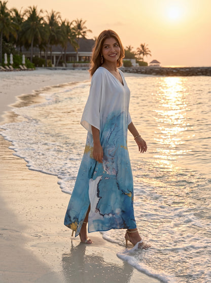 Women's Luxury Holiday Kaftan Dress
