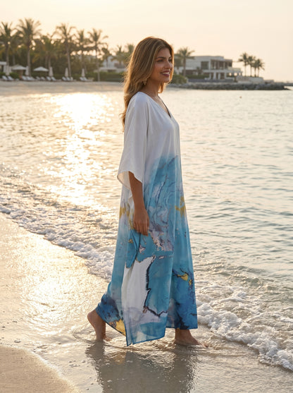 Luxury Holiday Kaftan Dress Resort Wear
