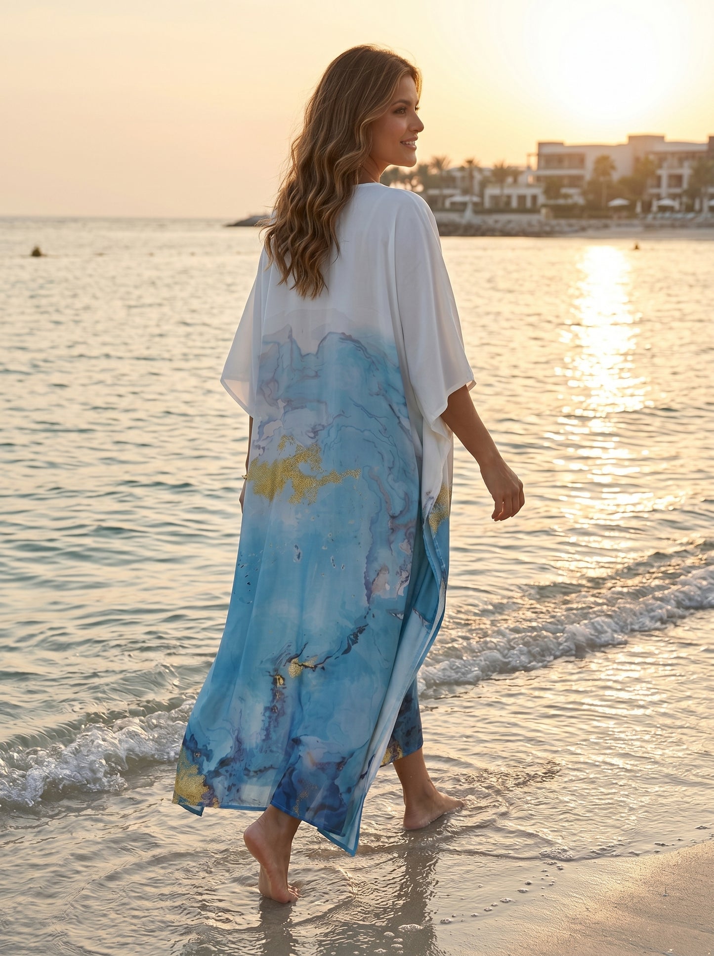 Luxury Holiday Kaftan Dress Vacation and Holiday Wear