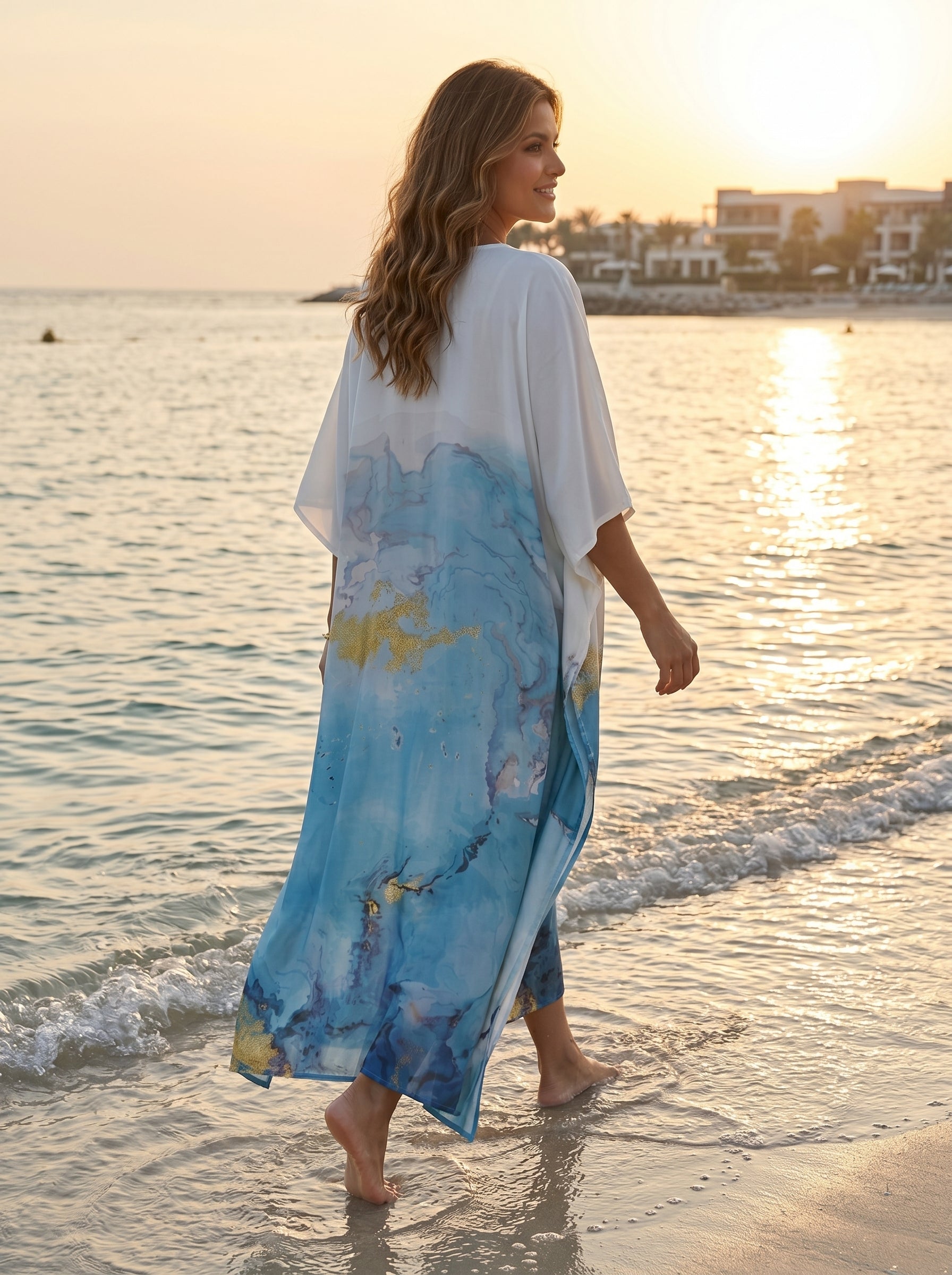 Luxury Holiday Kaftan Dress Vacation and Holiday Wear