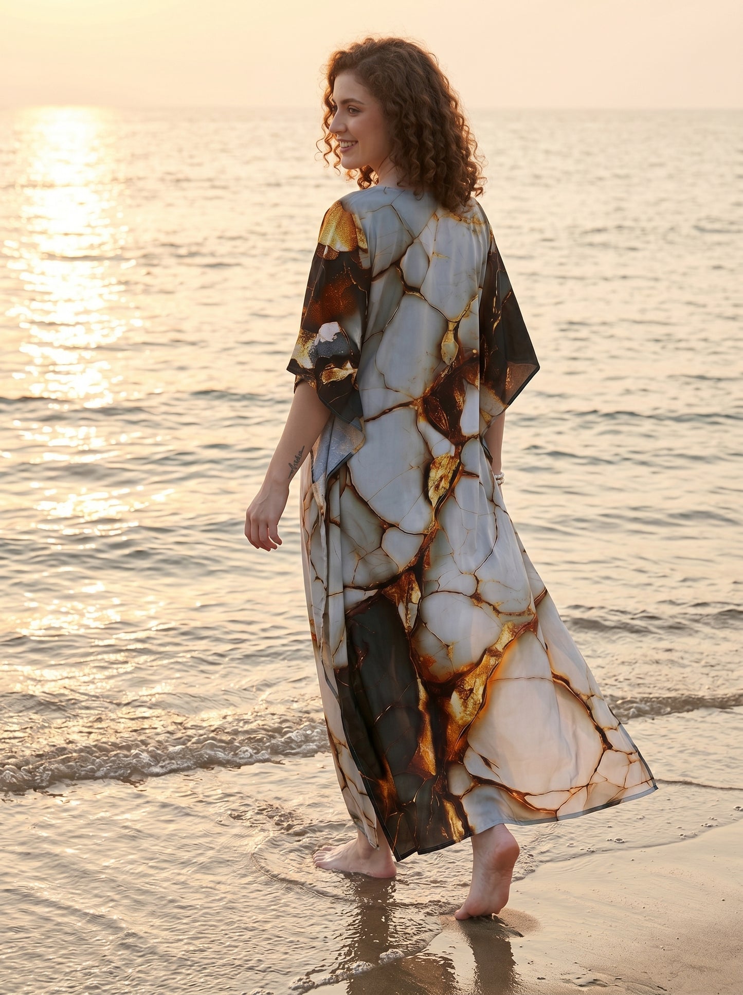 Luxury Evening Kaftan Dress Vacation and Holiday Wear