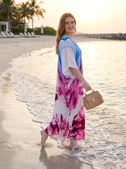 Elegant Vacation Kaftan Dress Resort Wear